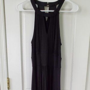 New York and Company Black Keyhole Sleeveless Maxi Dress